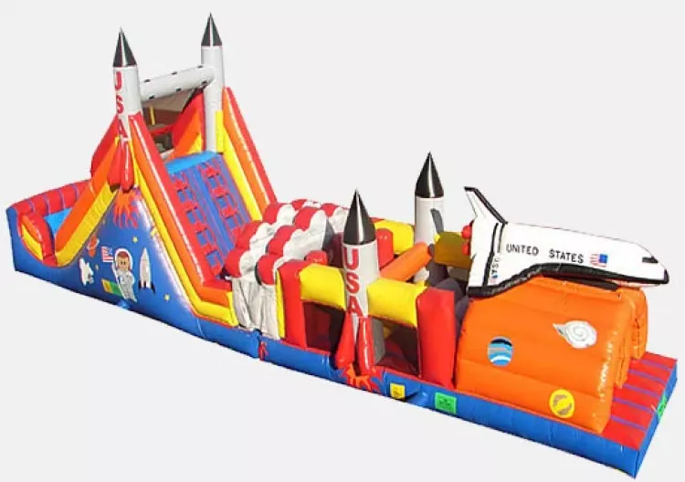 inflatable obstacle course rental in Tulsa